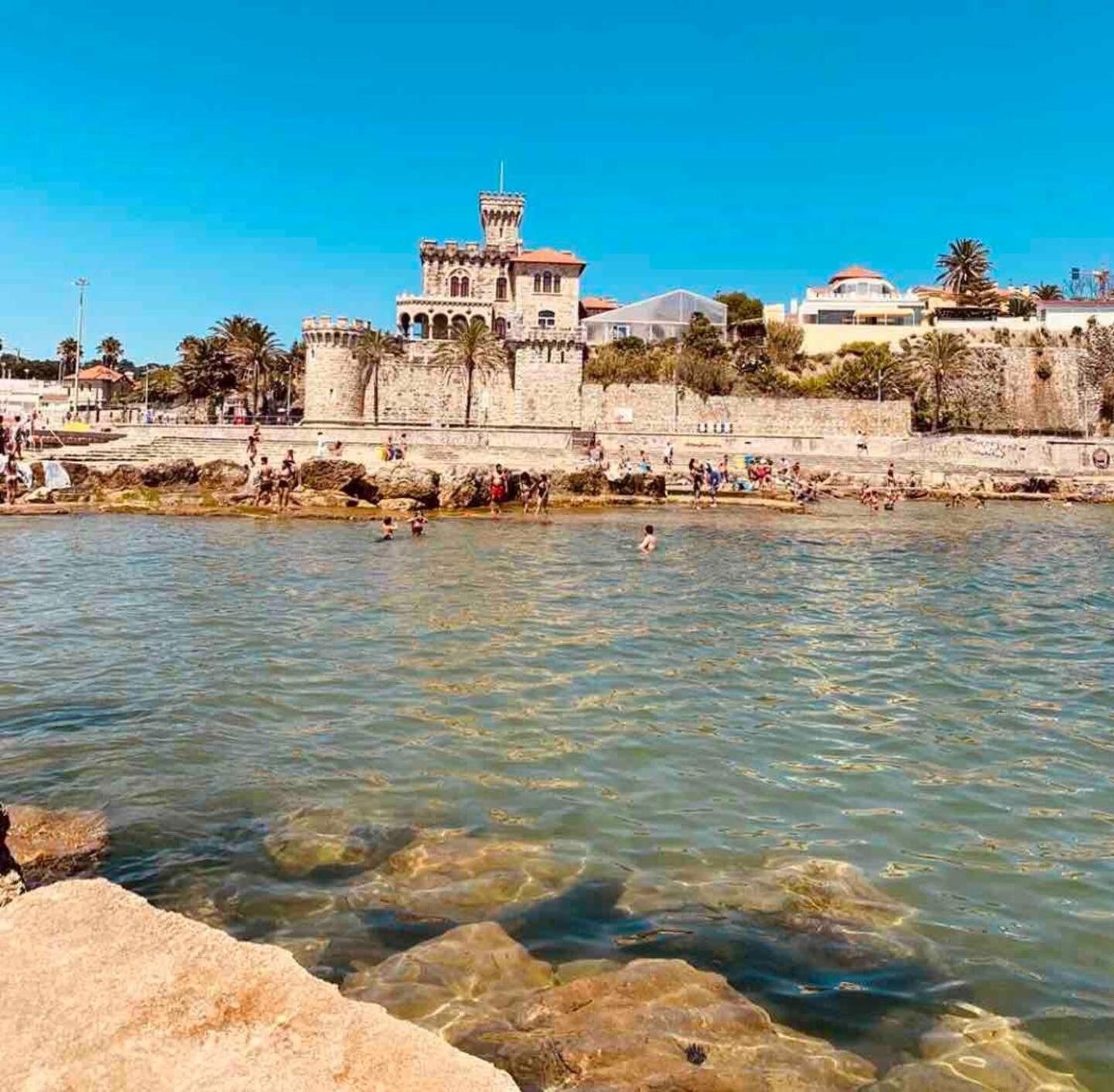 Sea View W Balcony 2 Mins Walk To Beach & Casino Estoril Exterior photo